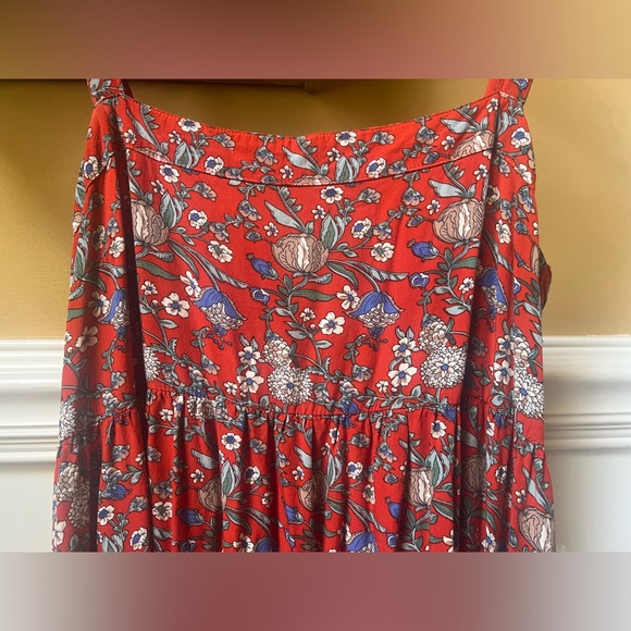 Natural Life Red Floral Dress - Picture 3 of 8